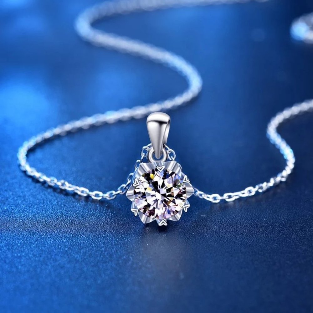 1ct. t.w. Diamond Brilliant Cut Necklace - Picture 3 of 13